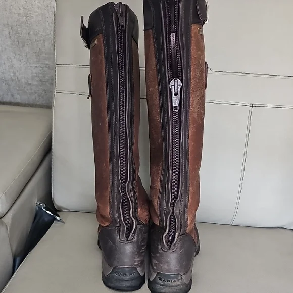 Ariat Brown Leather Boots with Insulation - Picture 5 of 6